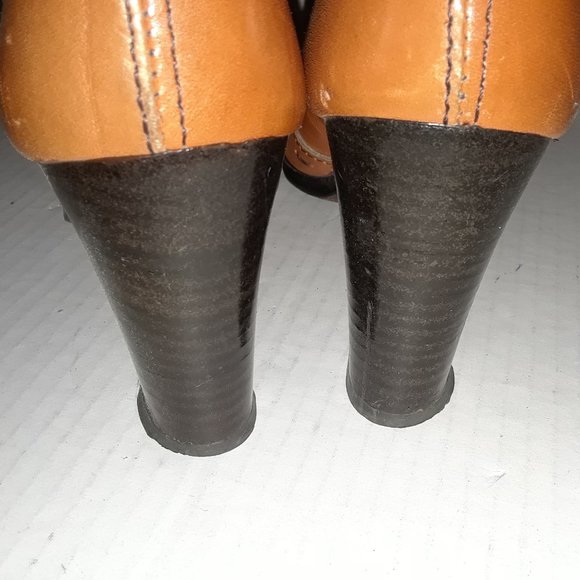 Leather Boots Size 7 Made in Italy 3.5 in Heel - Picture 5 of 8
